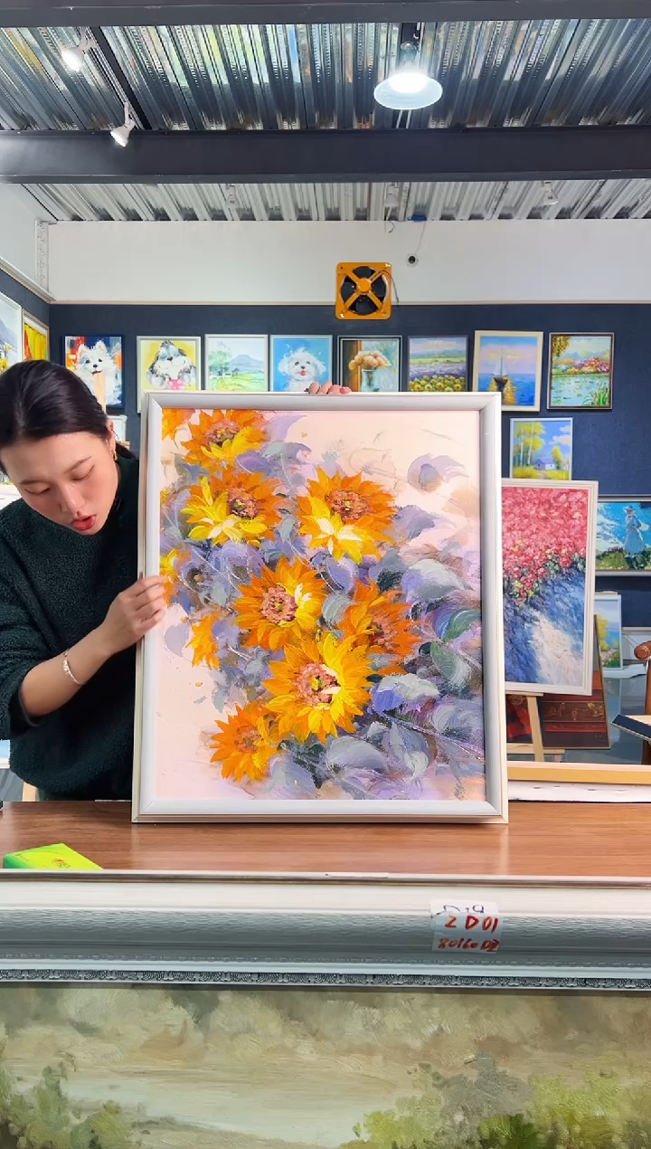 【闪购商品】油画28号 50*60 花-手绘油画