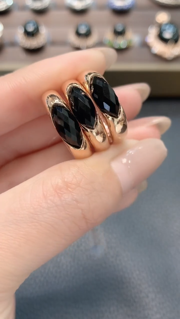 【闪购商品】翡翠戒指18K金镶嵌B10多样性发一件