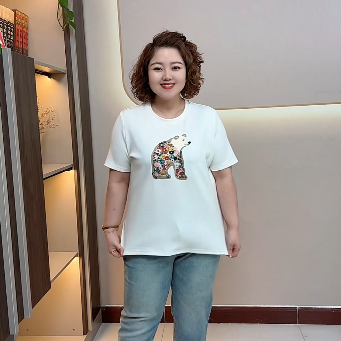 春款 休闲  百搭短袖25870