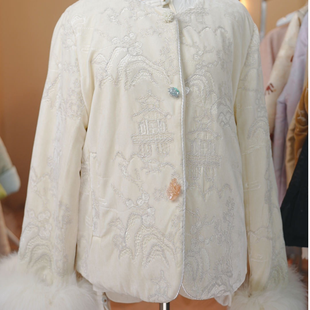 【晨露】冬季国风新中式冬款棉服上衣女