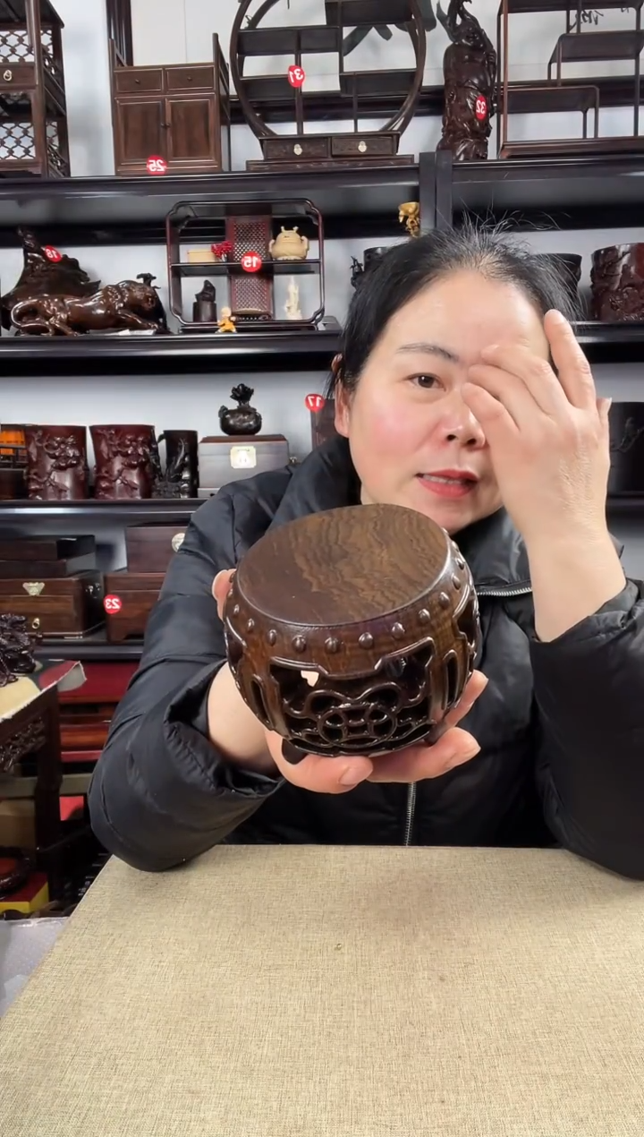 木老李红木工艺品新鼓