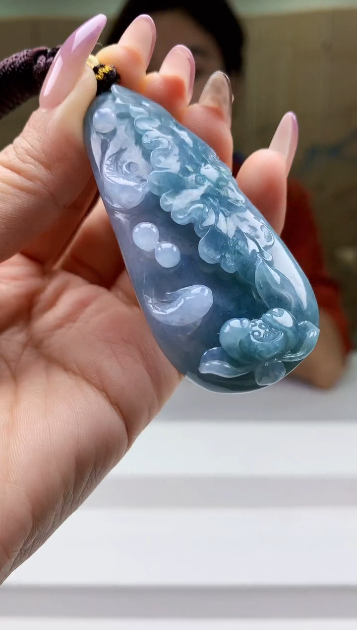 【闪购商品】定制翡翠未镶嵌4829ty-毛货挂件36