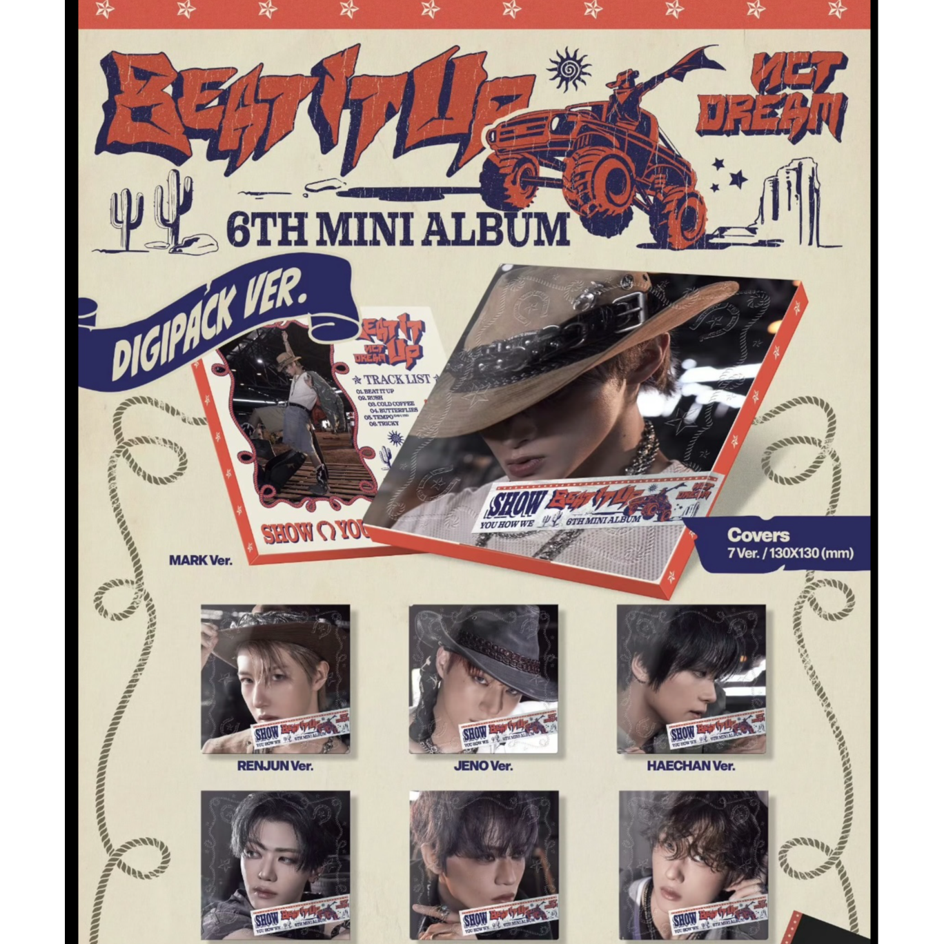 （国内现货）nctdream 迷你6专辑BEAT IT UP专辑合集