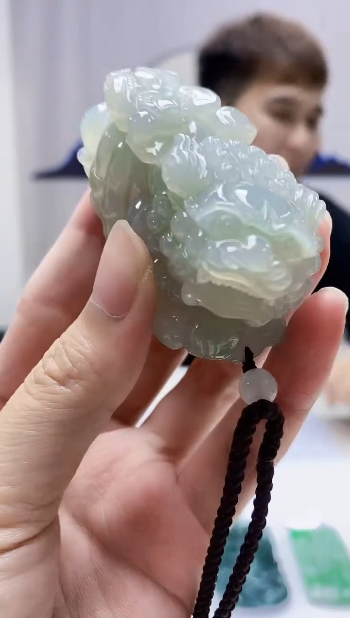 定制翡翠未镶嵌4868zm-毛货挂件10