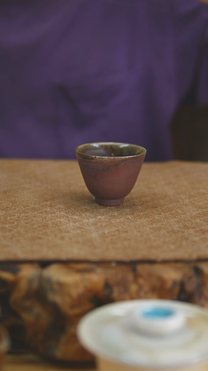 景德镇柴烧裸烧陶瓷茶杯0106