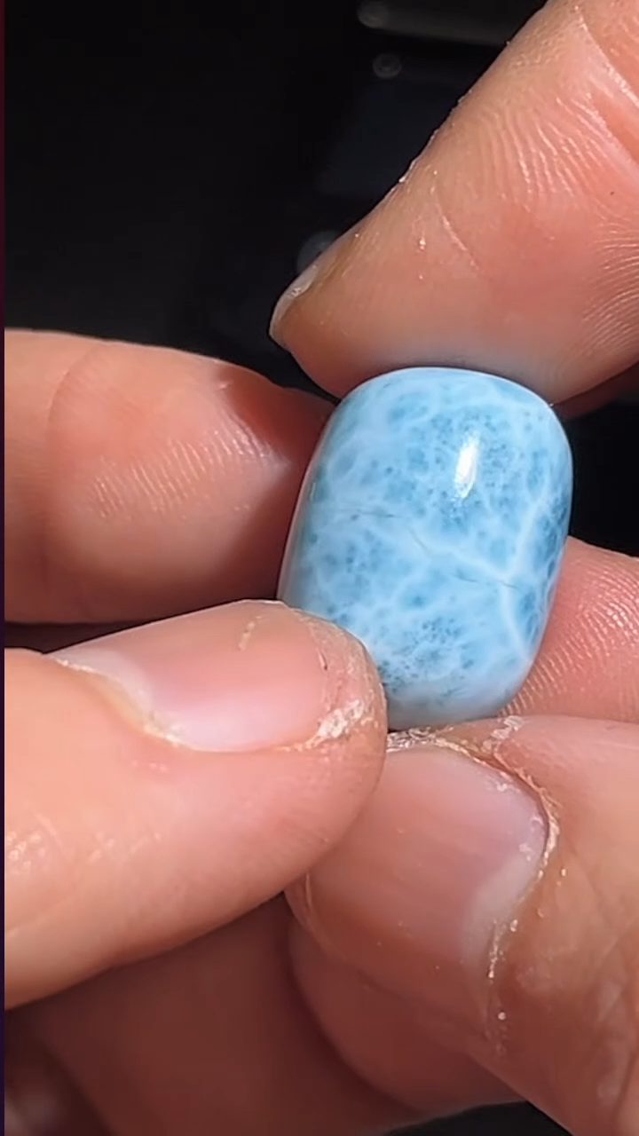 未镶嵌针钠钙石（海纹石）颈饰pz1123-52单珠珠子