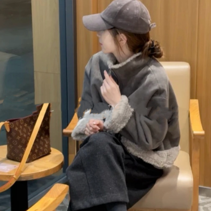 冬季新款韩系休闲宽松百搭时尚显瘦两面穿短外套棉服  H0894