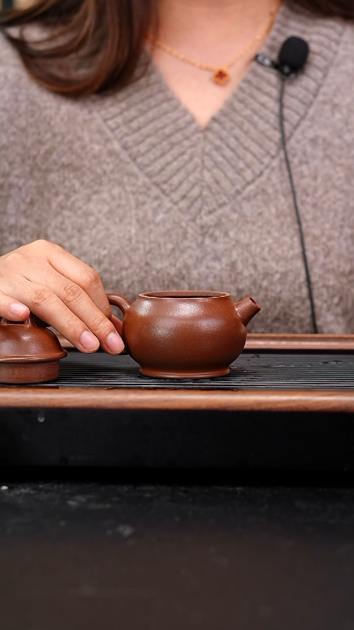 茶壶紫砂五号井底槽青憨瓦