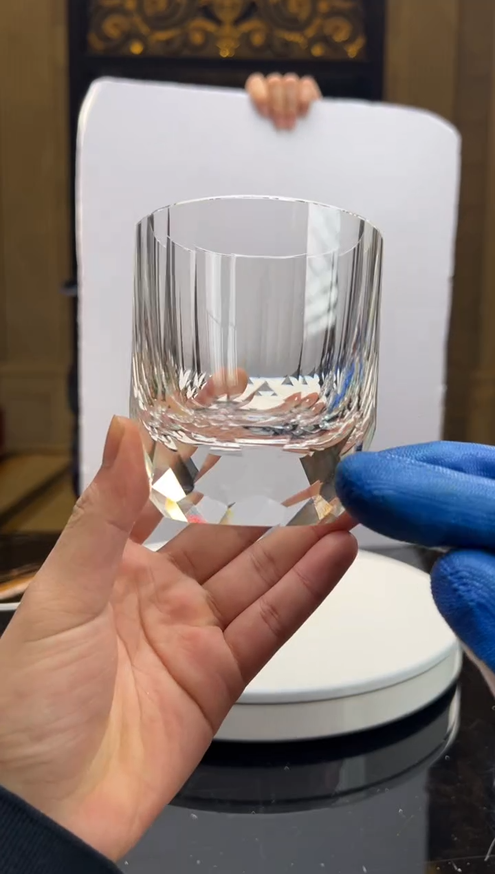 【闪购商品】摆件BML009-3净料水晶琉璃摆件钻石杯
