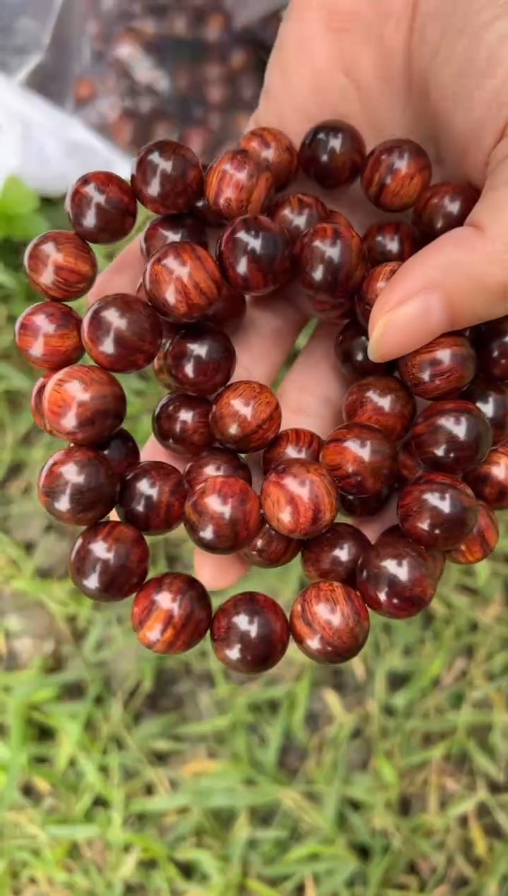 黄花梨/降香黄檀A016海南黄花梨1.5圆珠手串238多样性发一