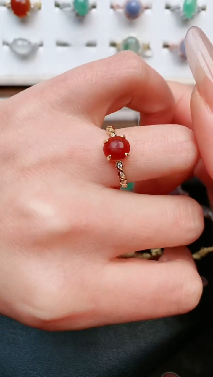 【闪购商品】翡翠戒指银S925镶嵌....