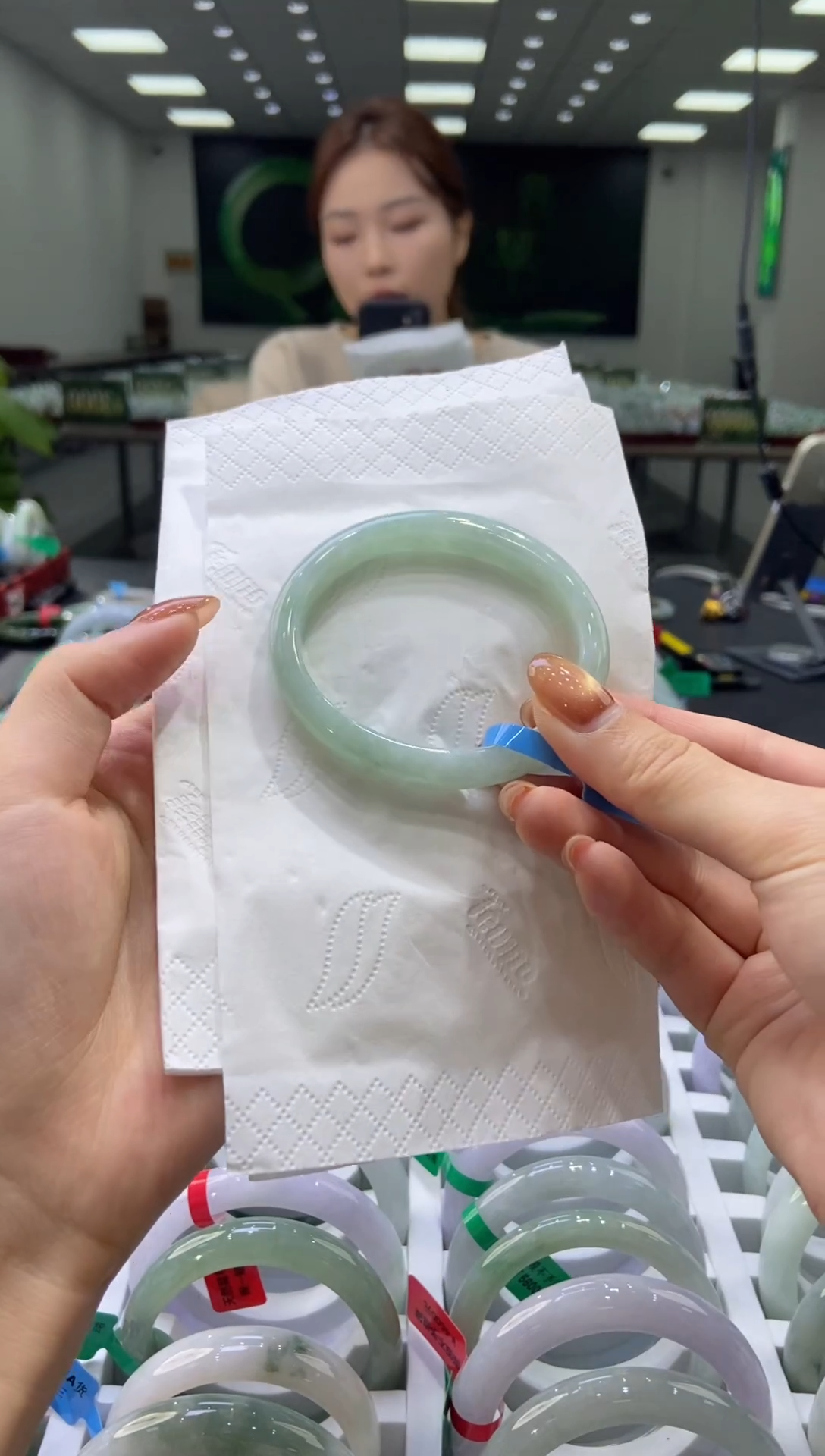 未镶嵌手镯翡翠0040887