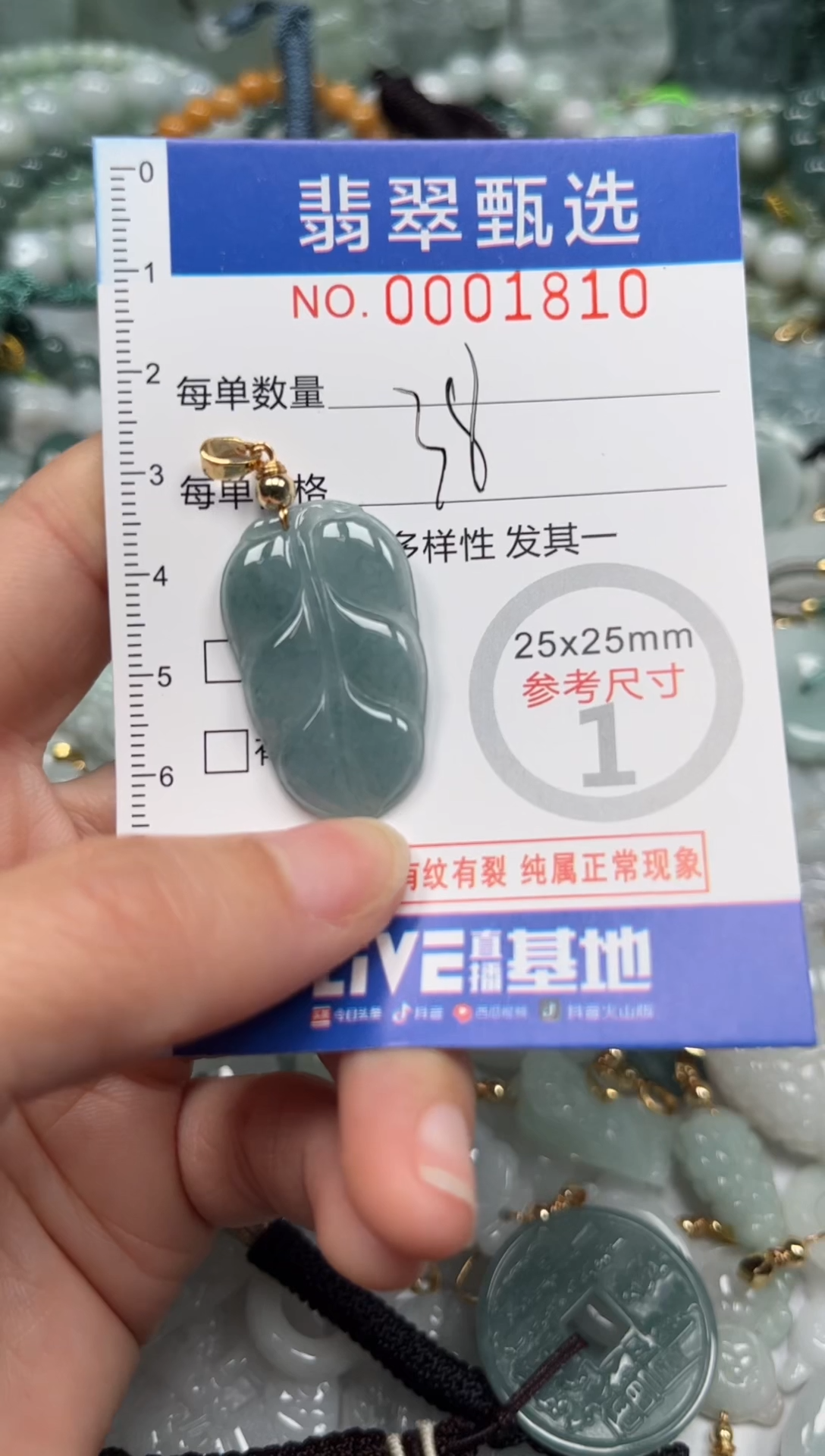 【闪购商品】翡翠颈饰未镶嵌00..1810