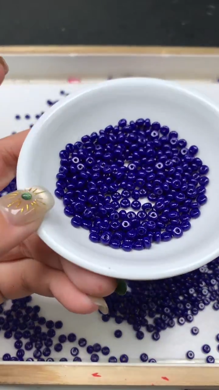 未镶嵌散珠玛瑙/玉髓E757 青金蓝算盘2*4mm100个8元