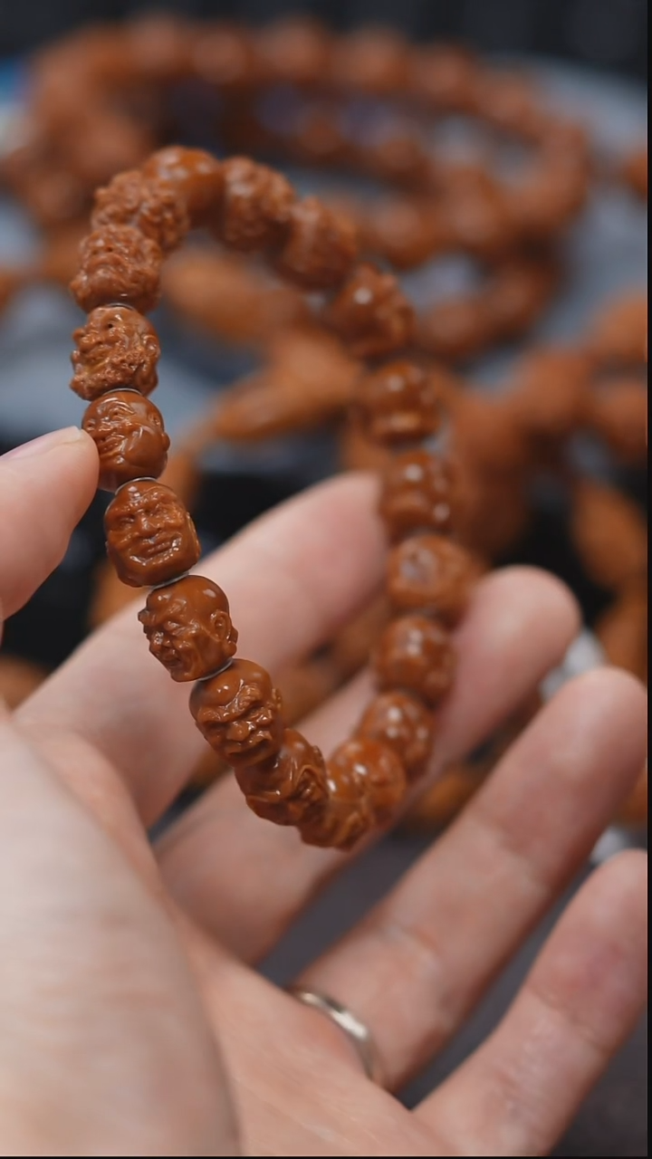 手串/手链橄榄核彩***色橄榄核手串