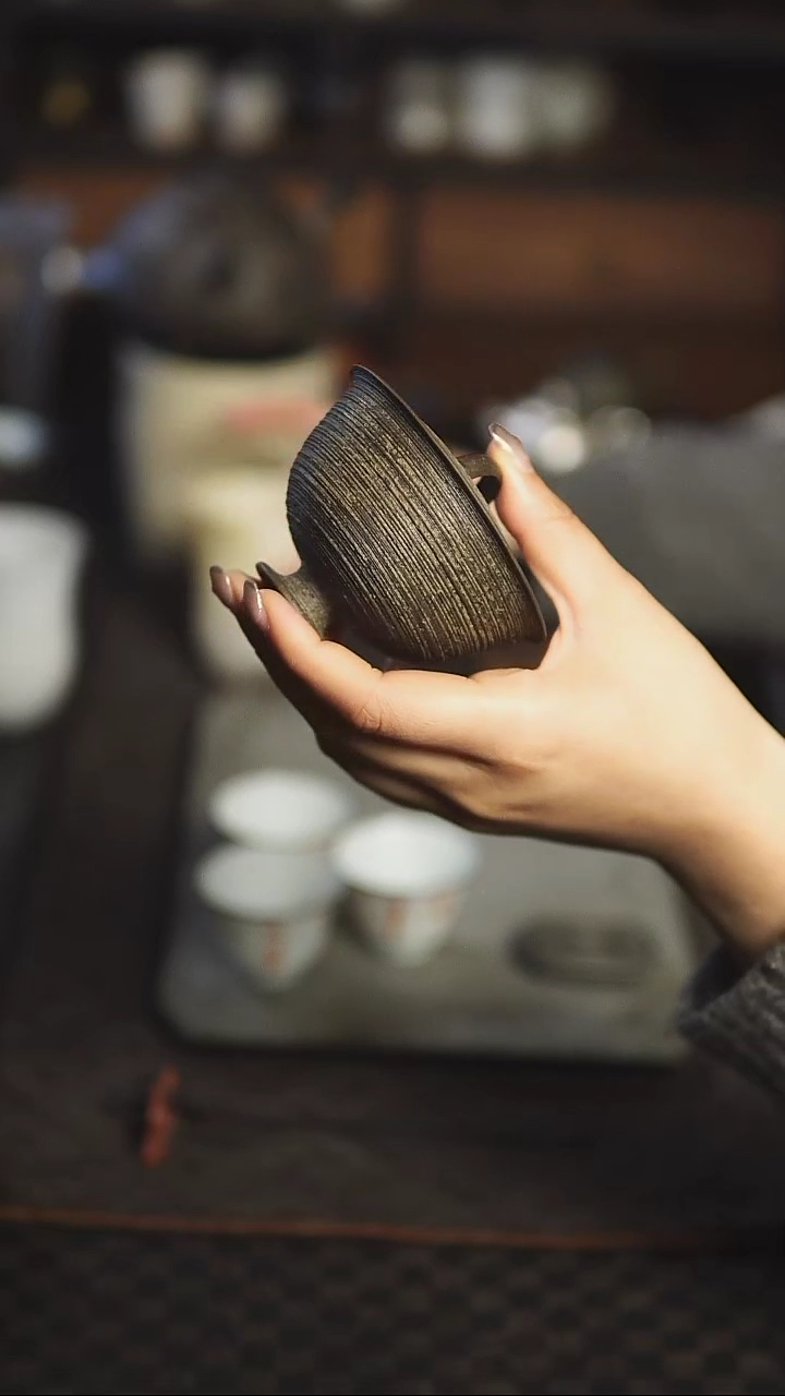 【闪购商品】卢阳手作 高足盖碗