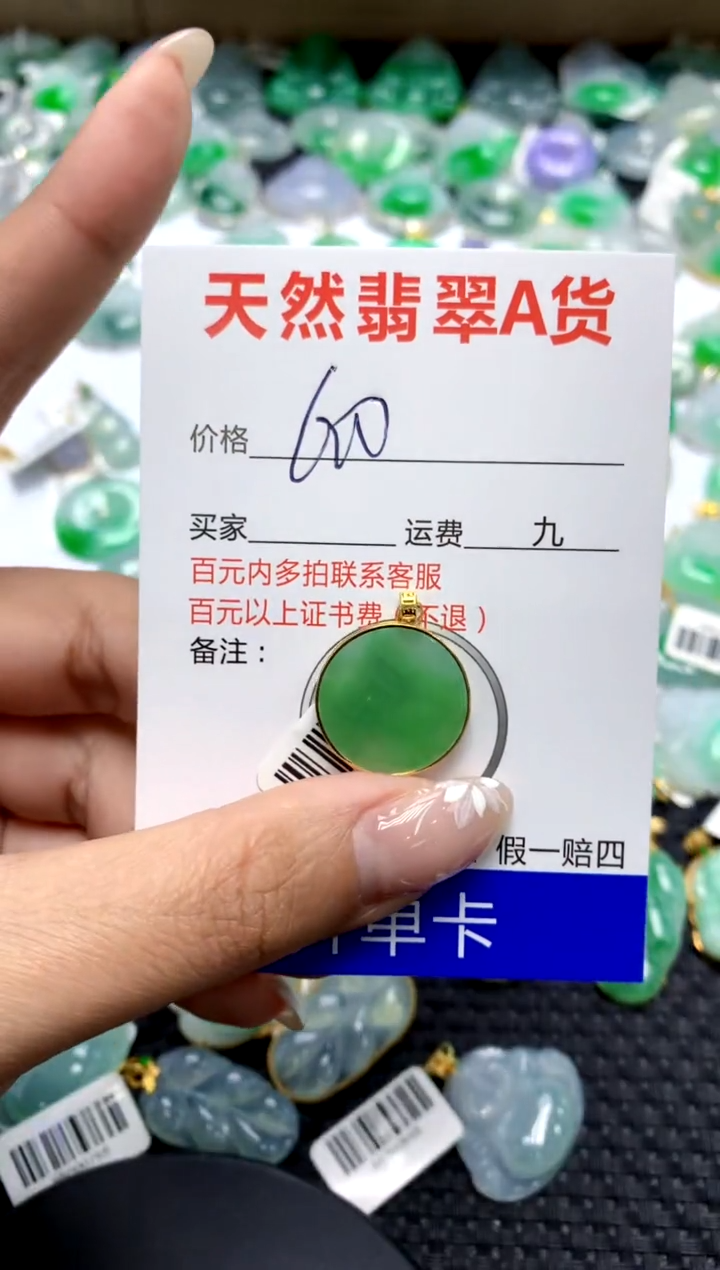 【闪购商品】翡翠颈饰18K金镶嵌111111111111