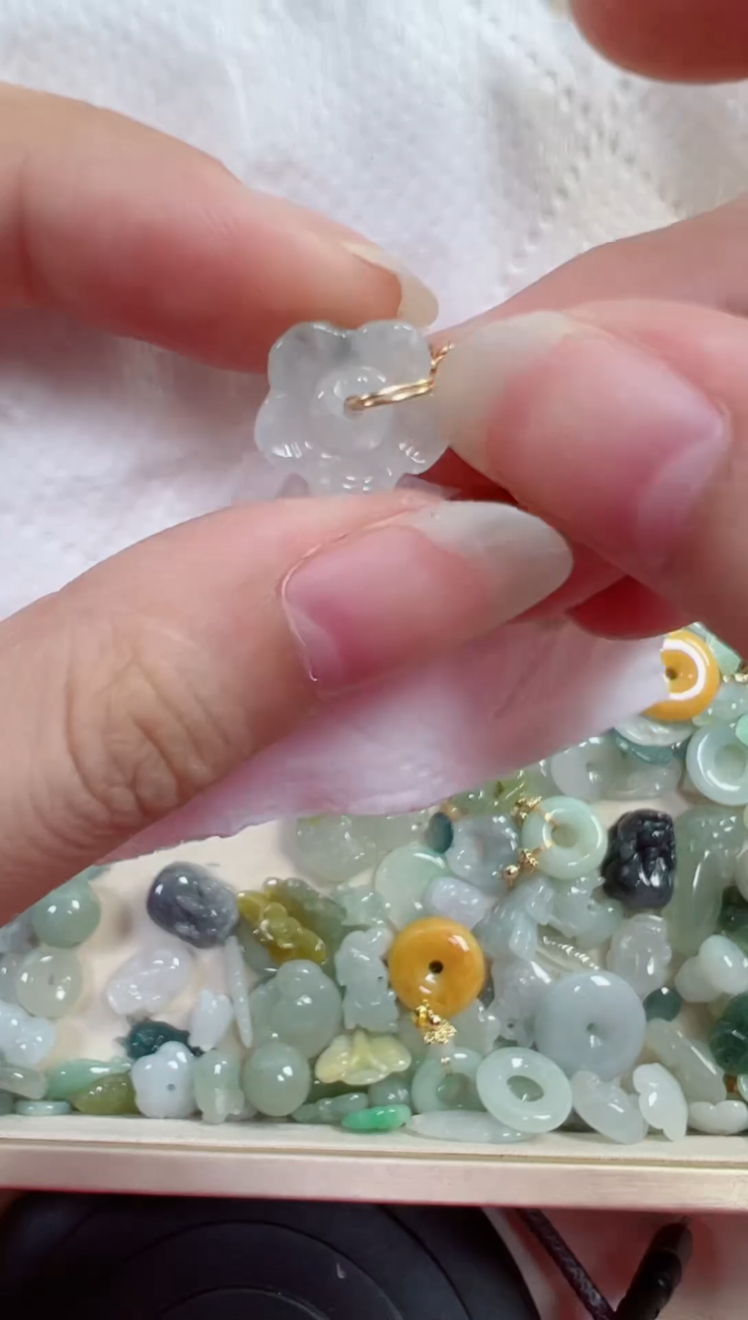 翡翠散珠125号链接，A货翡翠