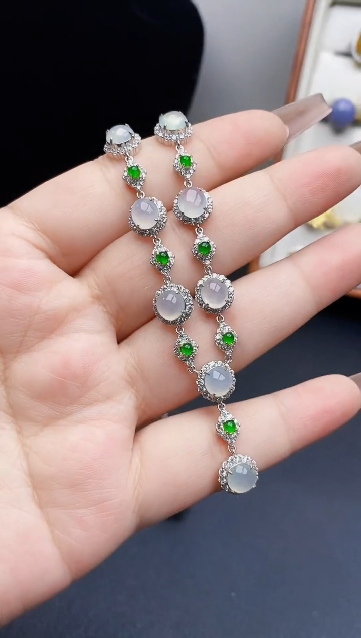 银S925镶嵌戒指翡翠0141