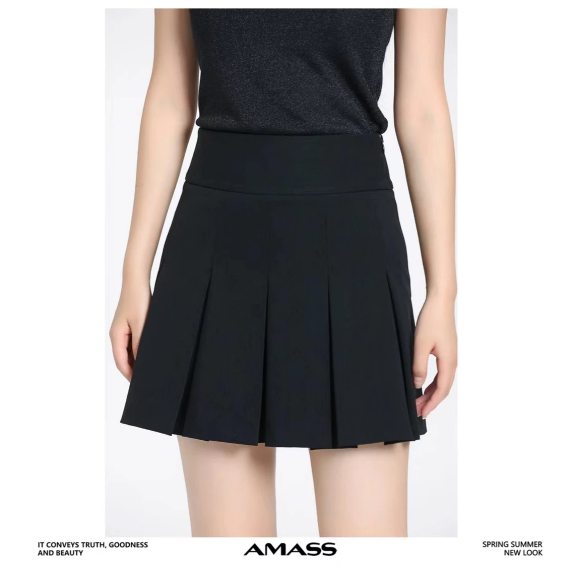 AMASS/阿玛施【商场同款】A字百褶裤裙5200471