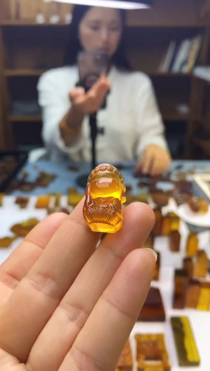 琥珀颈饰未镶嵌佰SN84-66（悟道·不想）