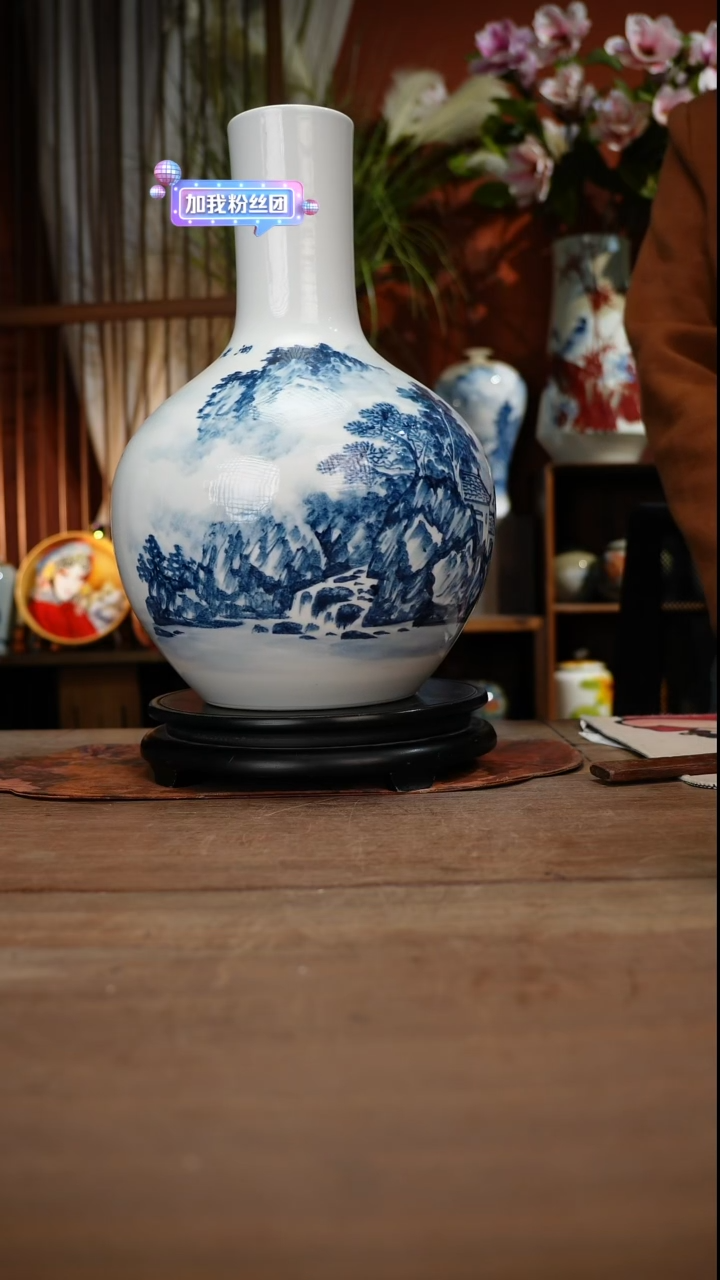 当代高温釉下彩手绘陶瓷餐具