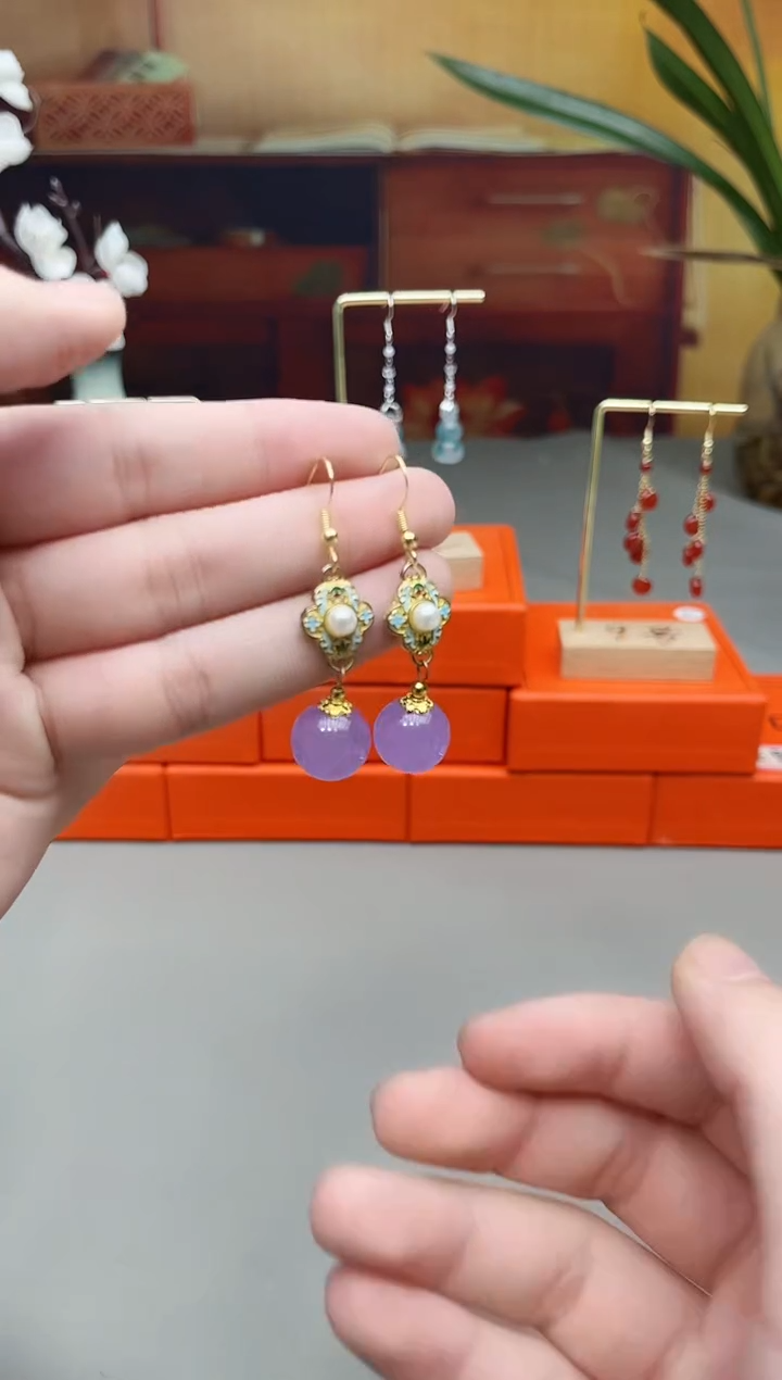 未镶嵌耳钉玛瑙/玉髓312