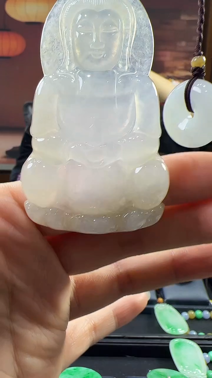 未镶嵌挂件翡翠观音