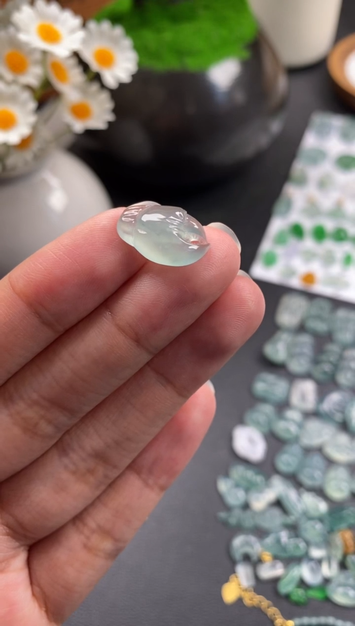 散珠翡翠晴绿裸石