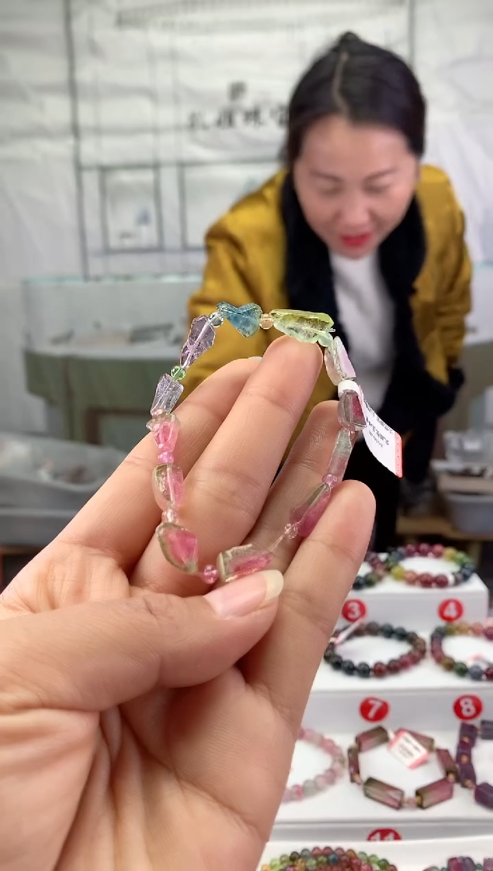 未镶嵌手串碧玺多样性发一条