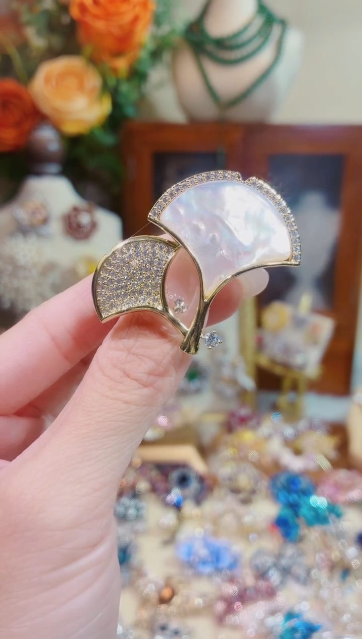 合成立方氧化锆铜合金双银杏