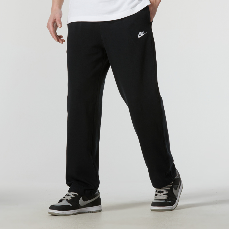 【直筒裤】NIKE耐克运动裤男裤纯棉2025秋新款黑色长裤针织裤FQ4333