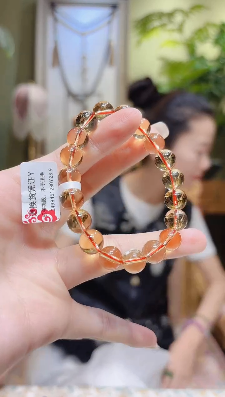 【闪购商品】水晶手串未镶嵌黄水晶手串Y10