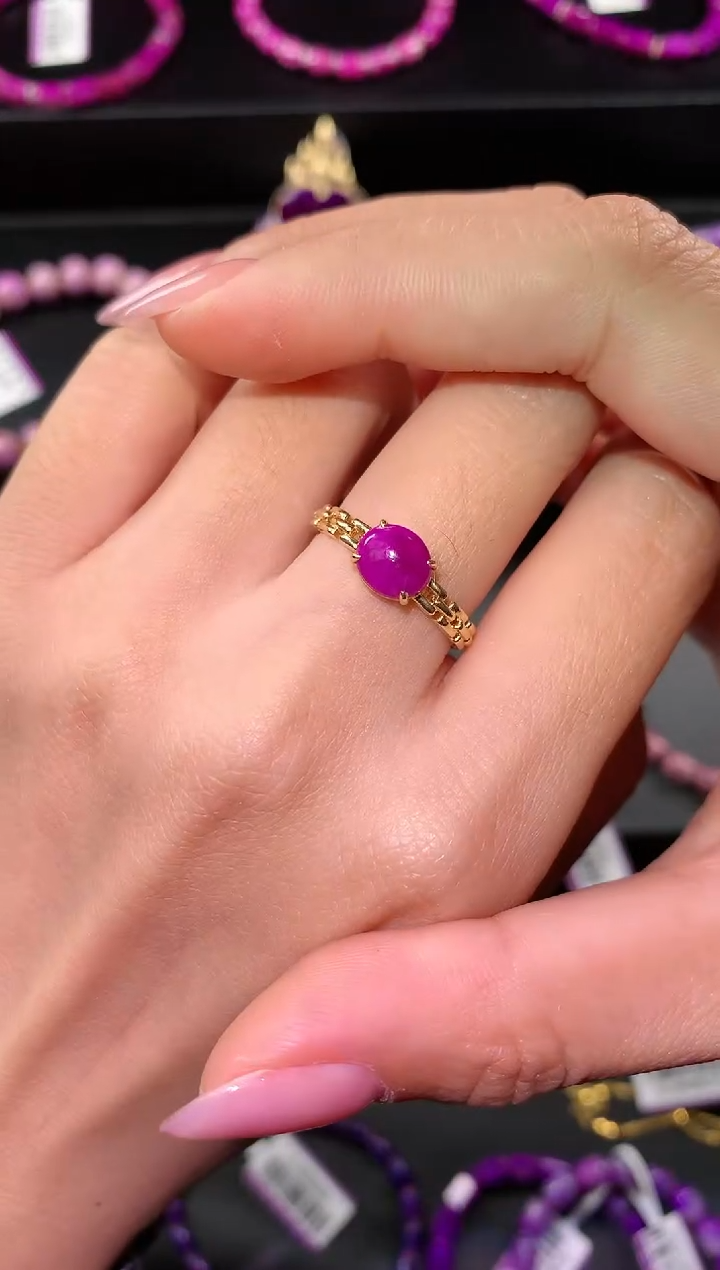 【闪购商品】苏纪石（舒俱来）.18K金镶嵌舒俱来戒指