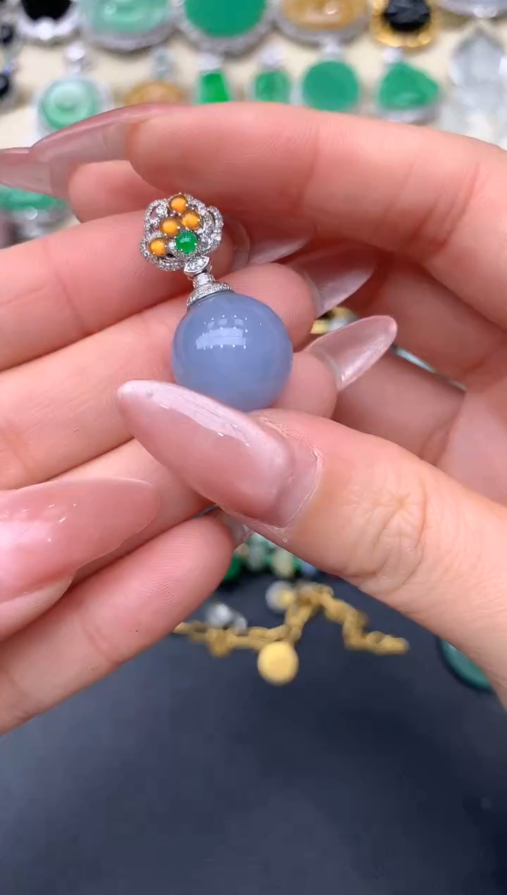 【闪购商品】翡翠颈饰18K金镶嵌342-中国好珍宝