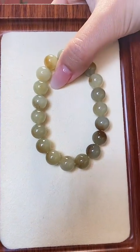未镶嵌和田玉手串手串约10mm