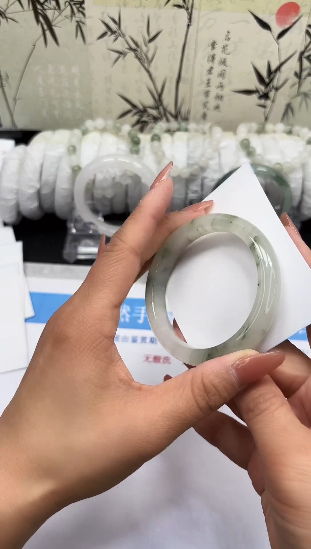 未镶嵌手镯石英质玉A183-55/56/57