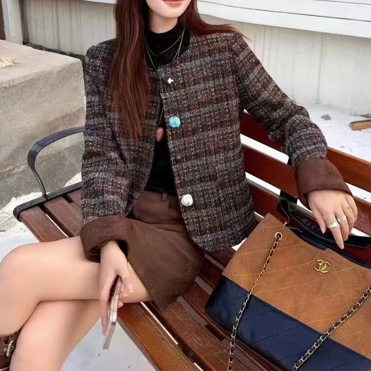 25158#2025新款时尚百搭气质小香风外套