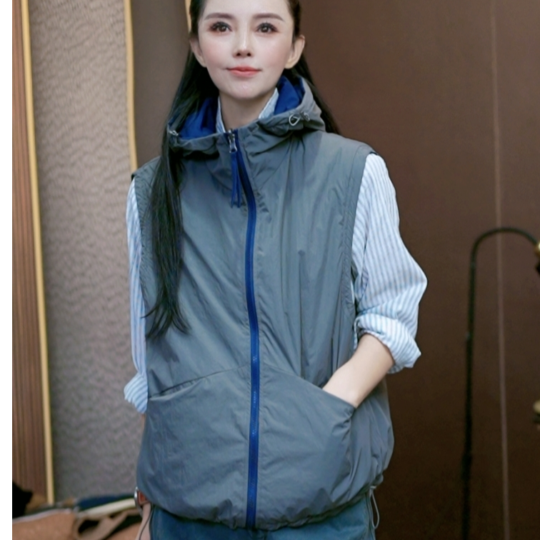 双面可穿马甲 文艺马甲百搭时尚马甲70005