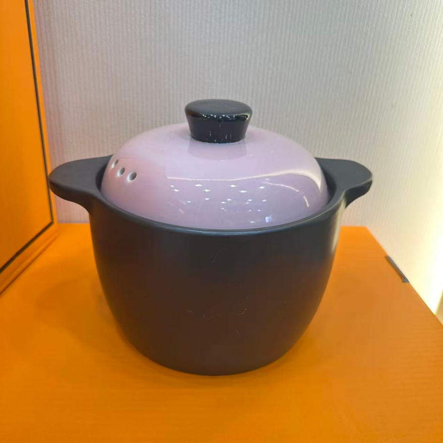 粉色砂锅防干烧煲汤砂锅养生砂锅 颜色规格随机 FX