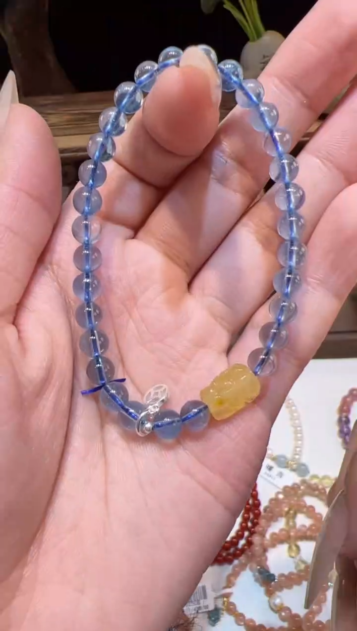 【闪购商品】海蓝宝石手链未镶嵌@@手饰
