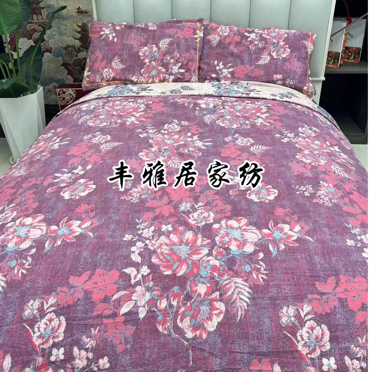 亲肤棉双层纱床单--闭月羞花240*240