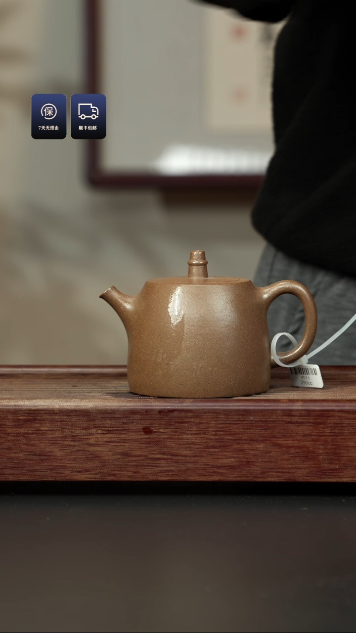 【闪购商品】紫砂茶壶鲨皮青 香槟金 汉铎