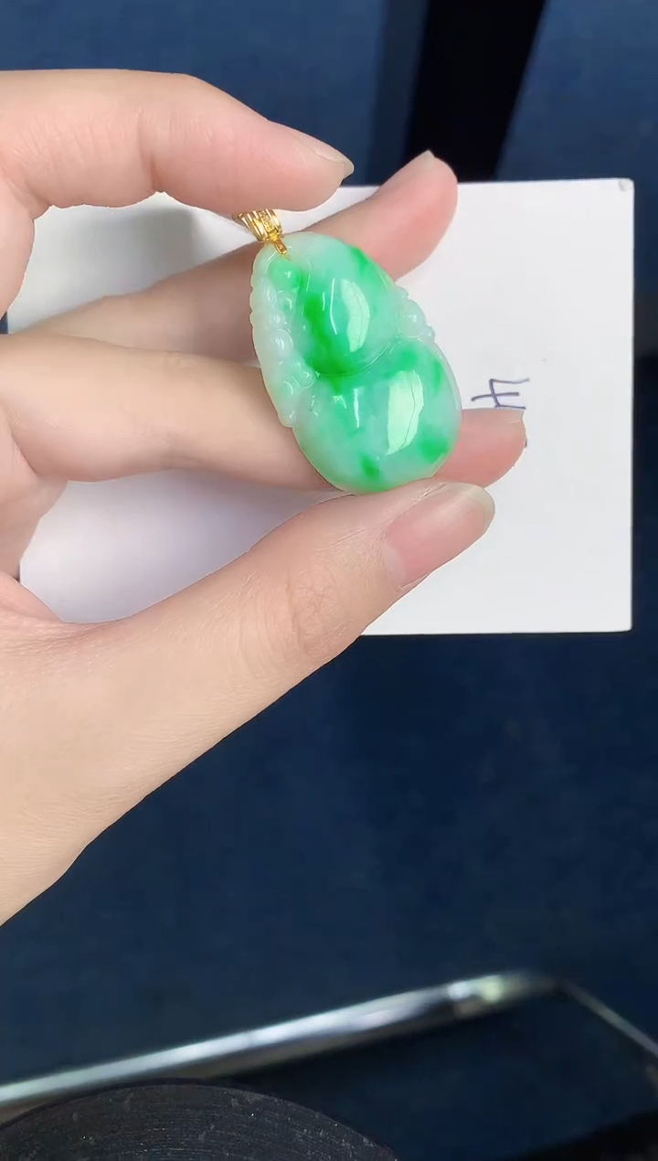 【闪购商品】翡翠颈饰18K金镶嵌000000000