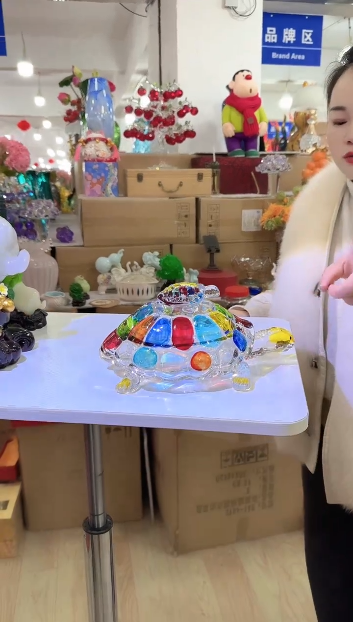 【闪购商品】无铅玻璃 迪喜花器-c-早乌龟