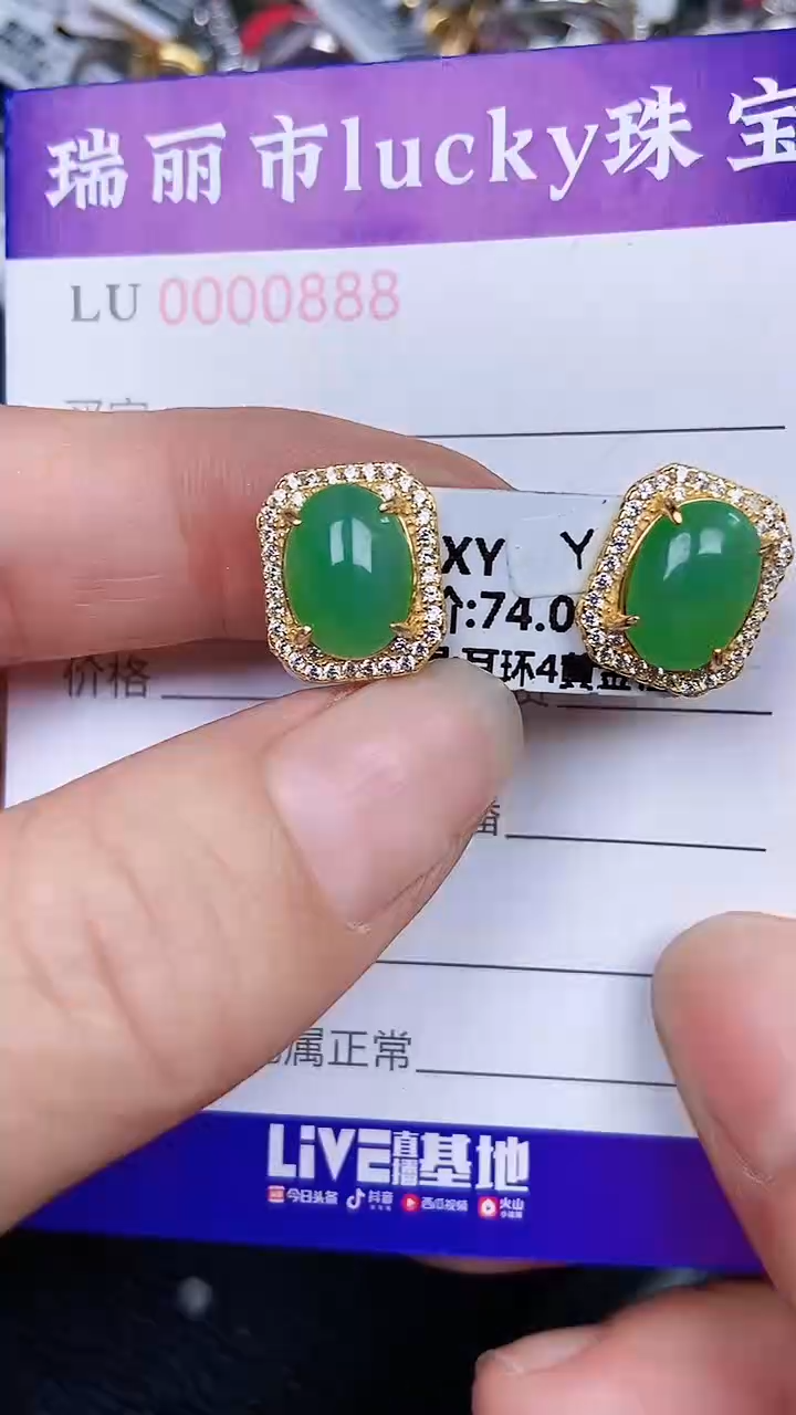 颈饰银S925镶嵌翡翠0888