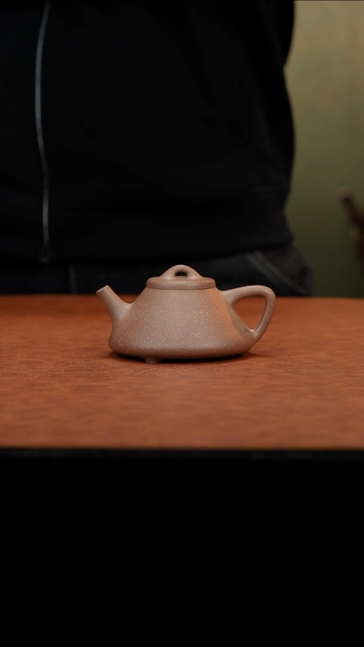 茶壶紫砂紫砂壶微瑕桃花泥勇瓢