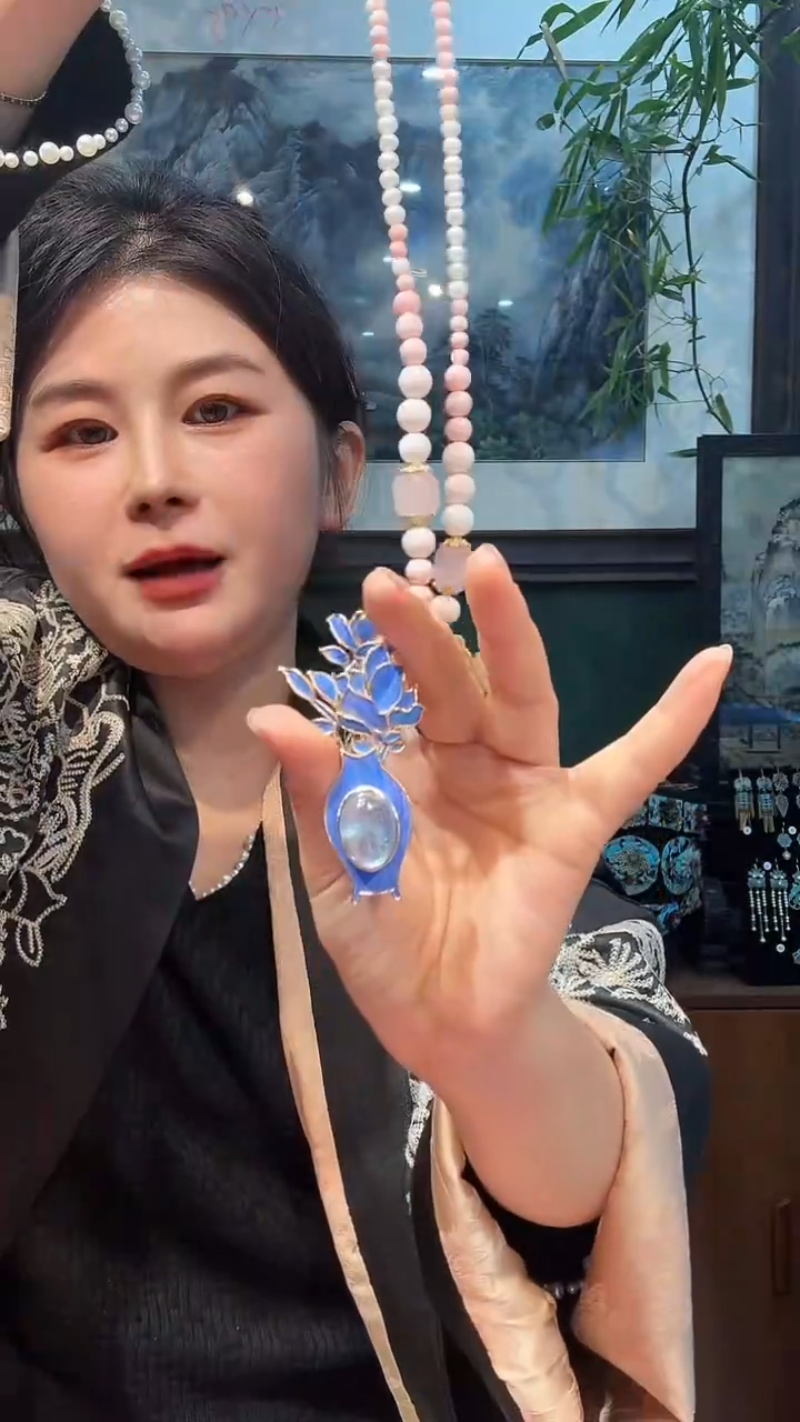 大理石铁合金非遗手工首饰