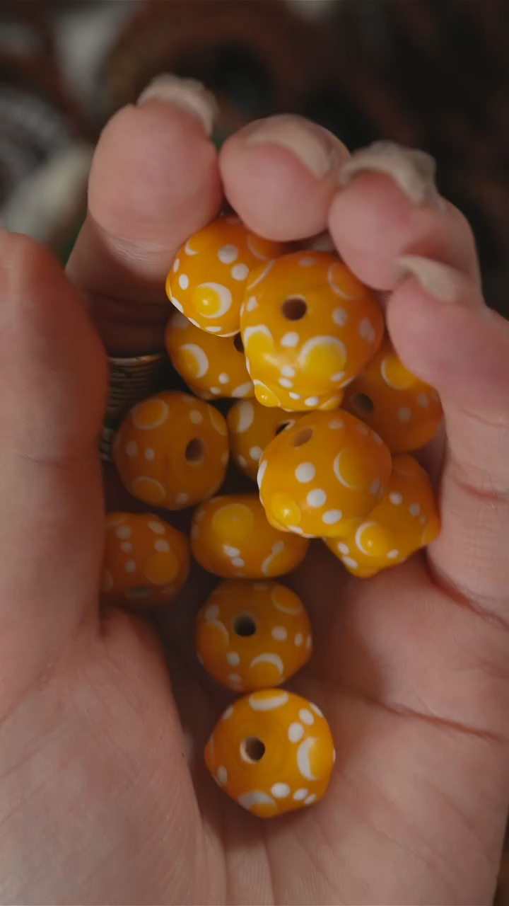 玻璃颈饰文玩配饰骰子型文玩背云