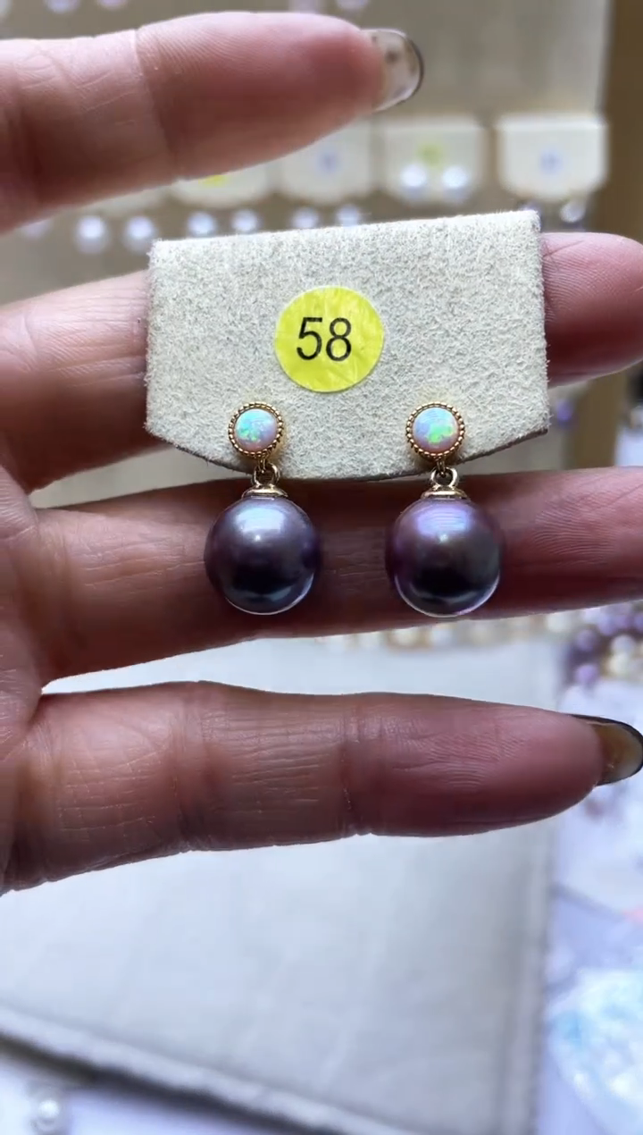 【闪购商品】淡水珍珠耳饰银S925镶嵌2